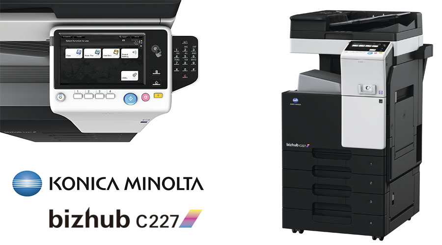 Impresora multifunción Konica Minolta Bithub C227. Distribuidor oficial de Konica Minolta en la Comunidad de Madrid, Ibérica de Duplicadoras