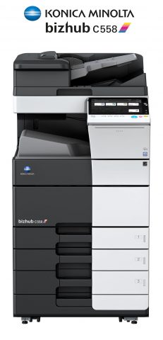 Impresora y fotocopiadora Konica minolta modelo bizhub c558 en Ibéricas de duplicadoras