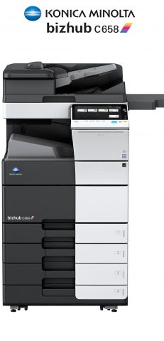 Impresora y fotocopiadora Konica minolta modelo bizhub c658 en Ibéricas de duplicadoras