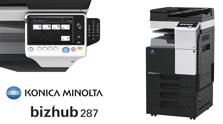 Impresora multifunción Konica Minolta Bithub 287. Distribuidor oficial de Konica Minolta en la Comunidad de Madrid, Ibérica de Duplicadoras