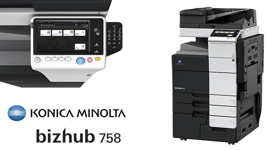 Impresora multifunción Konica Minolta Bithub 758. Distribuidor oficial de Konica Minolta en la Comunidad de Madrid, Ibérica de Duplicadoras