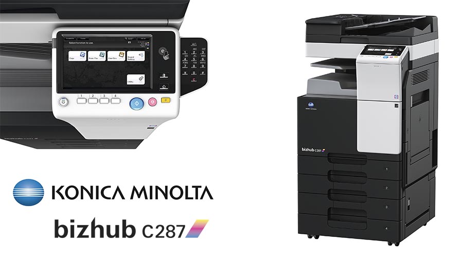 Impresora multifunción Konica Minolta Bithub C287. Distribuidor oficial de Konica Minolta en la Comunidad de Madrid, Ibérica de Duplicadoras